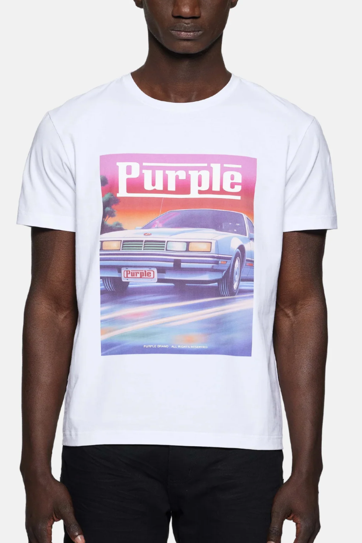 Purple Brand Cruise Tee - White