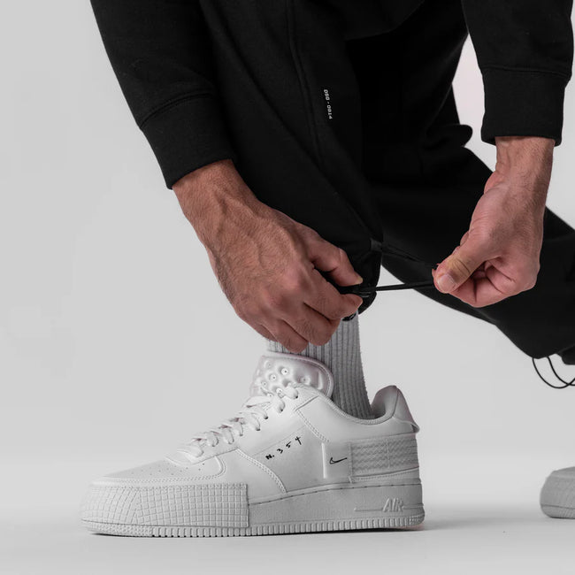 ASRV Tech-Terry™ Paneled Cinch Cargo Jogger Pants - Black