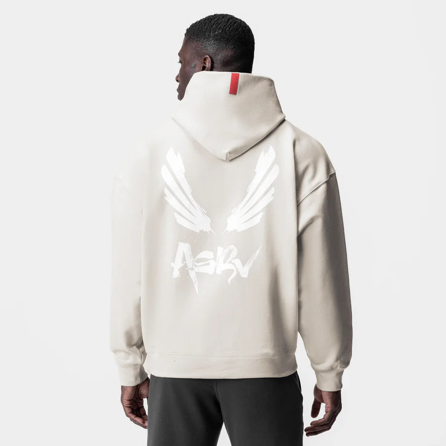 ASRV Tech Terry™ Zip Pocket  Hoodie - Stone White