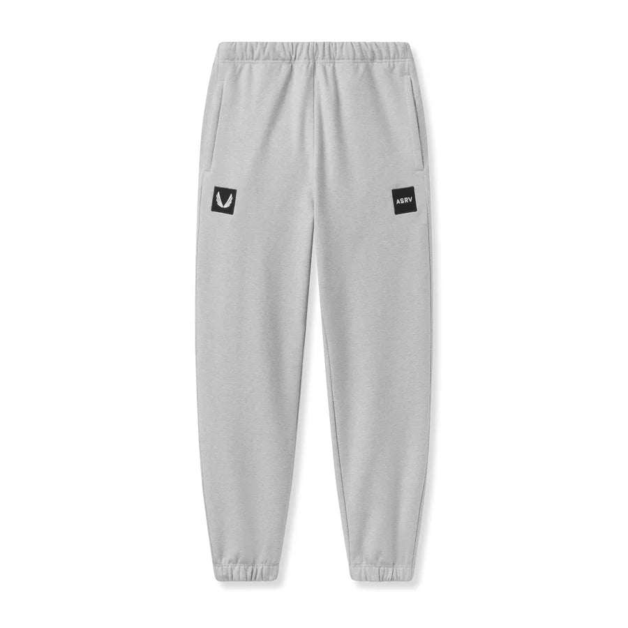 ASRV Oversized Tech-Terry™ Patch Sweatpants - Heather Grey