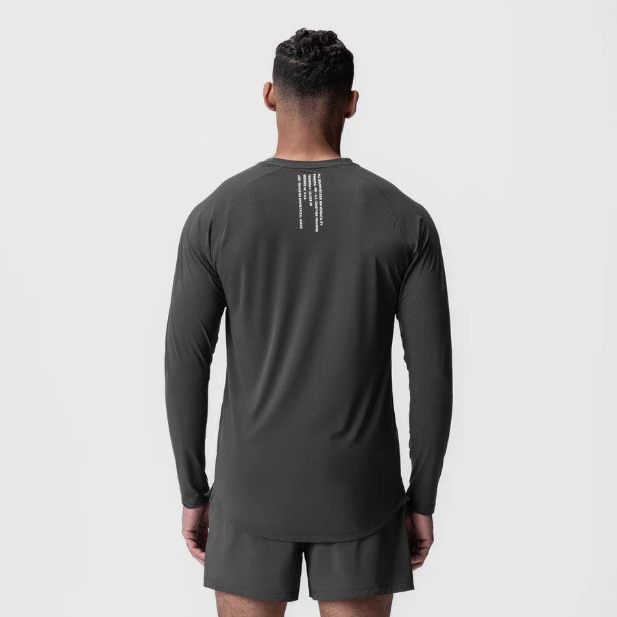 ASRV Laser-Vent™ Established L/S Tee - Space Grey