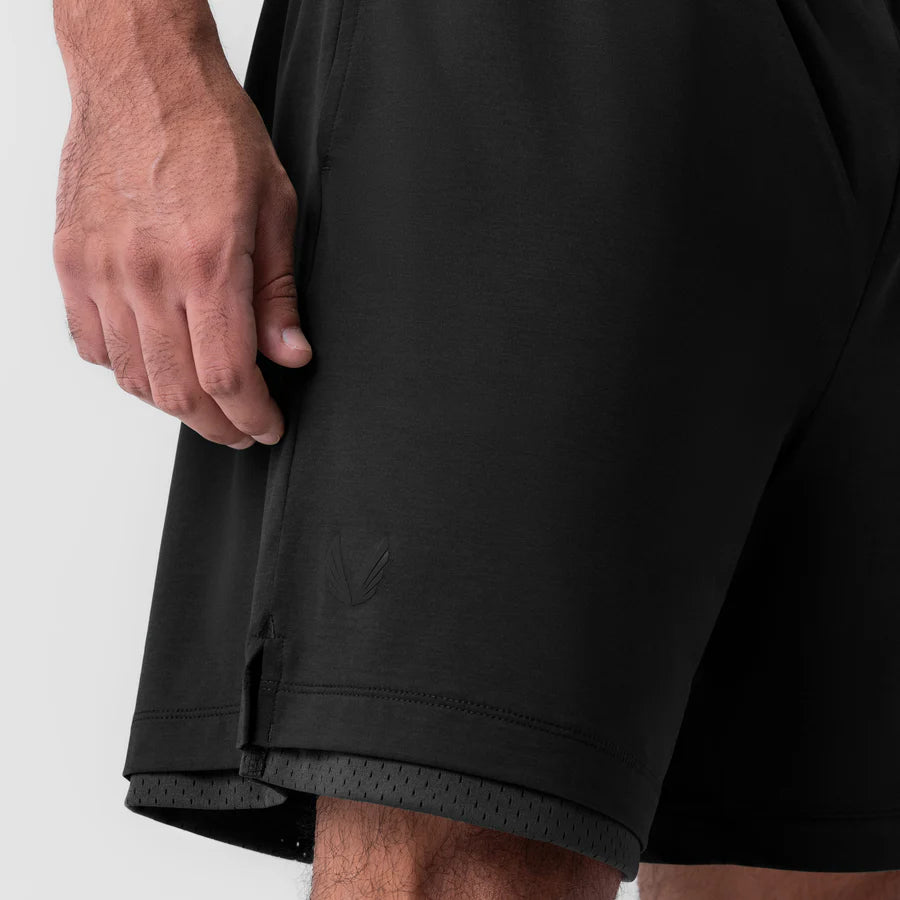 ASRV Reversible 2in1 Shorts - Black