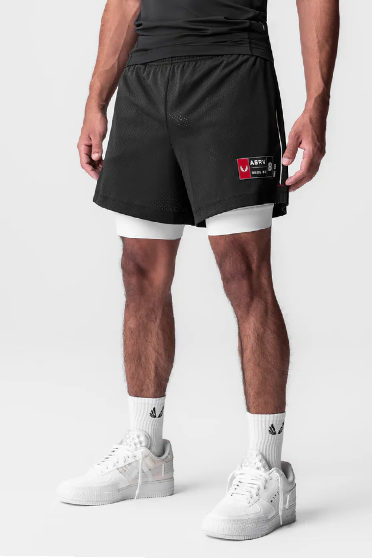 ASRV Ion-Mesh 5&quot; Liner Shorts - Black