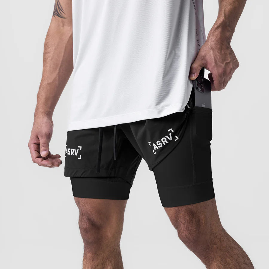 ASRV TETRA-LITE® 5&quot; Liner Bracket Shorts - Black