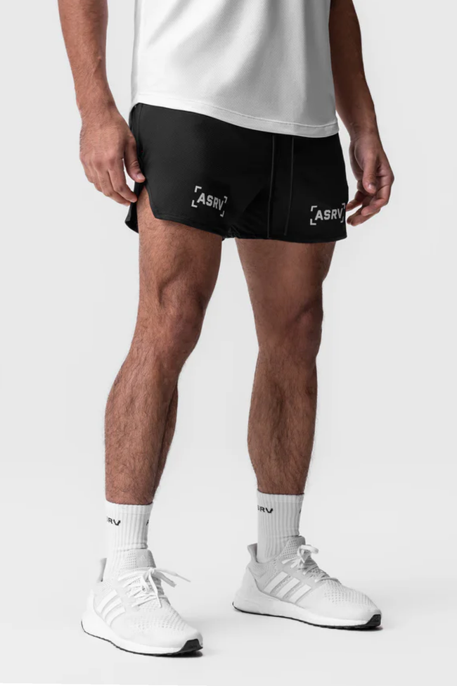 ASRV Linerless Shorts - Black "Bracket"