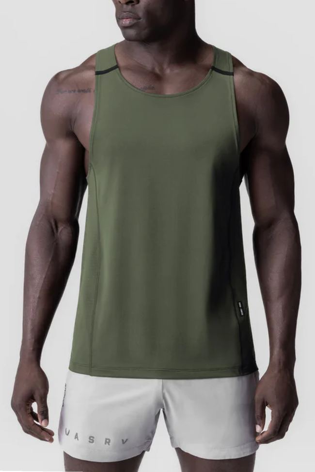 ASRV 3D-Lite® 2.0 Lycra® Singlet Tank - Olive