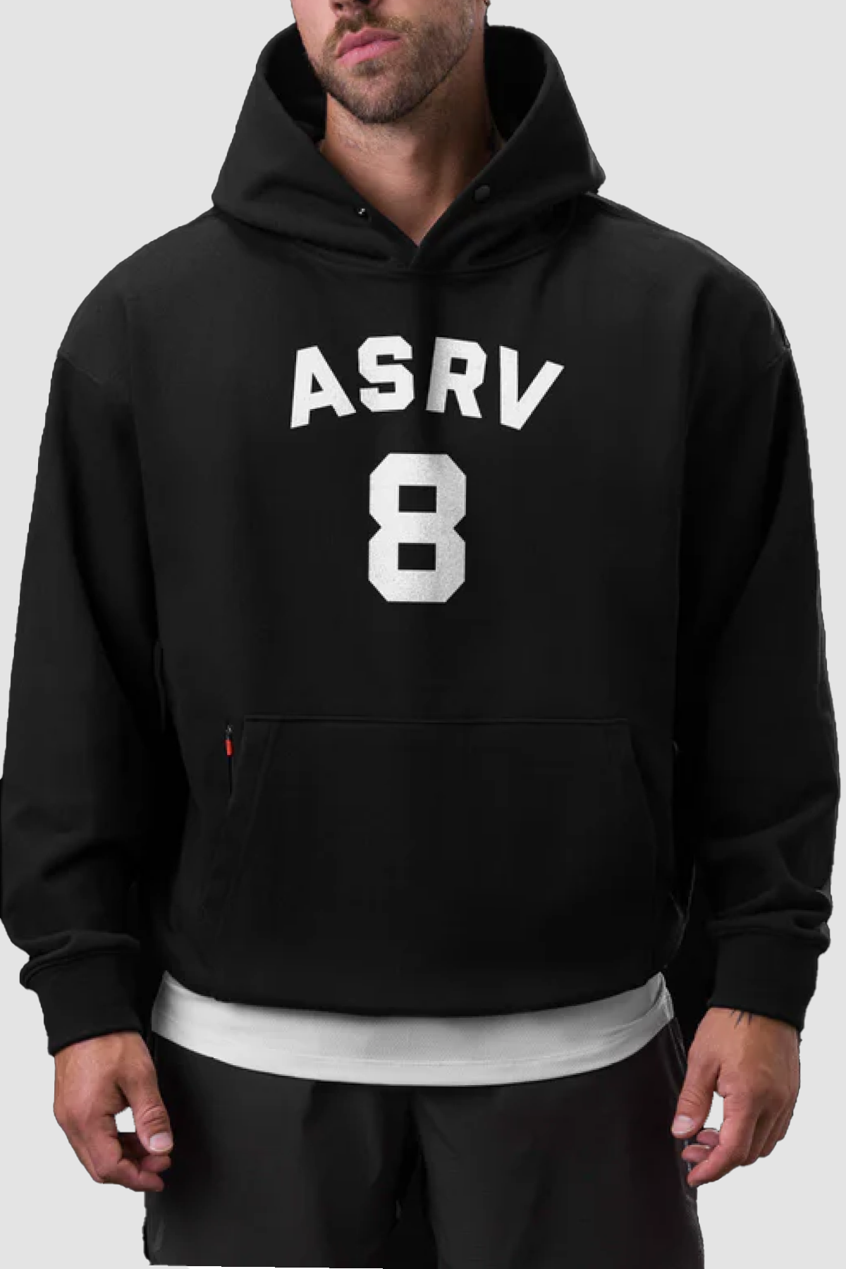 ASRV Tech Terry™ Zip Pocket  Hoodie - Black