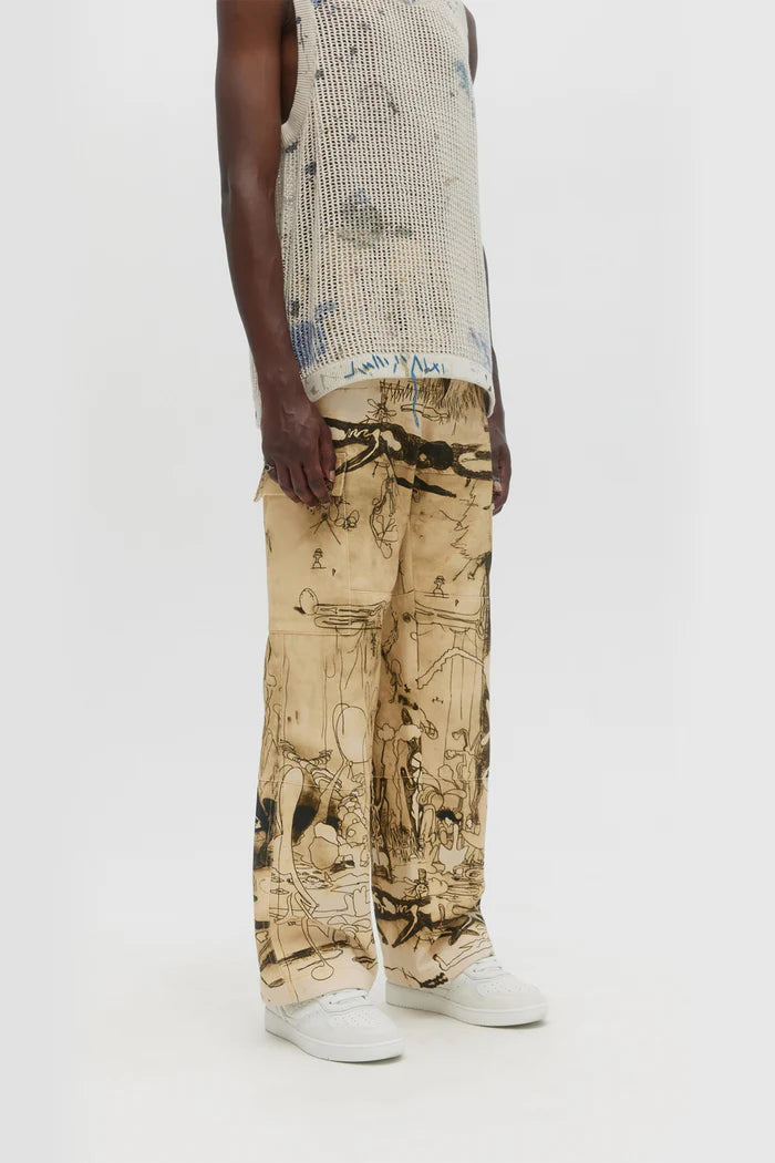 DOMREBEL Elysium Cargo Pants - Beige