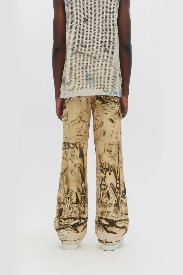 DOMREBEL Elysium Cargo Pants - Beige