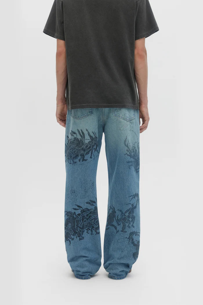 DOMREBEL Hops Bootcut Jeans - Blue