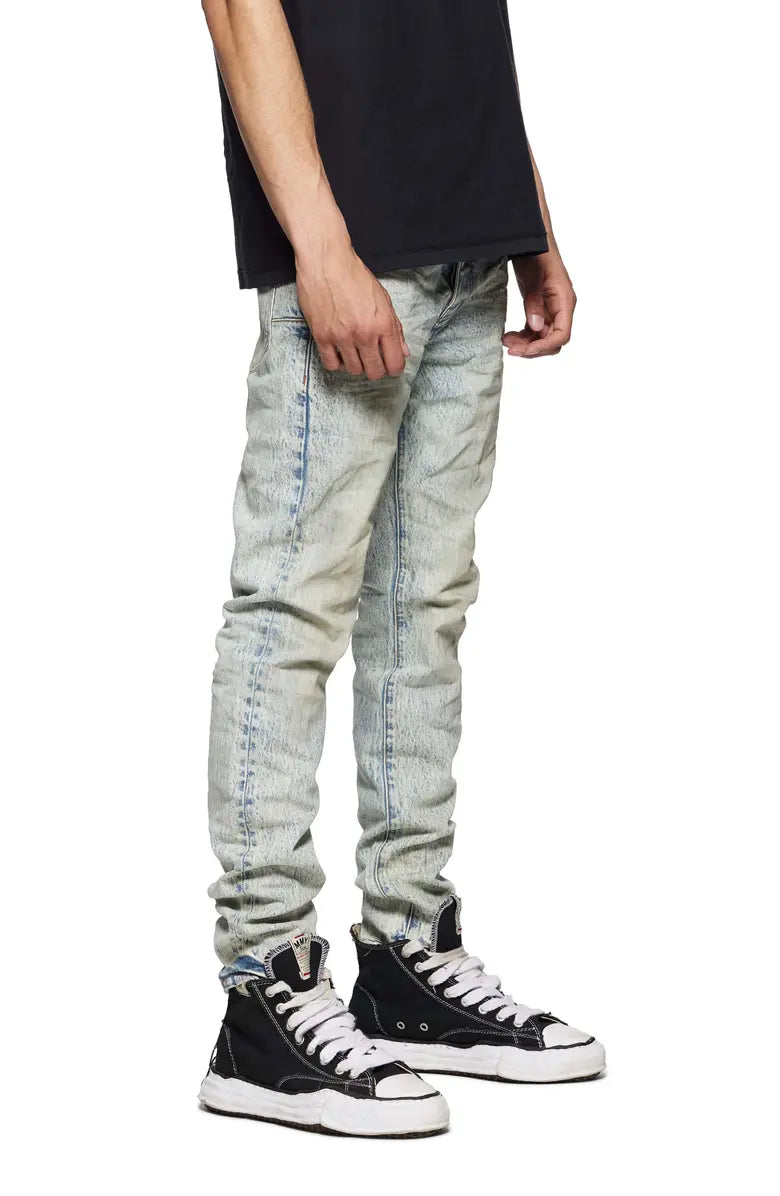 Purple Brand P001 Sunshine Coated Jeans - Light Indigo - Due West Purple Brand P001 Sunshine Coated Jeans - Light Indigo - Due West