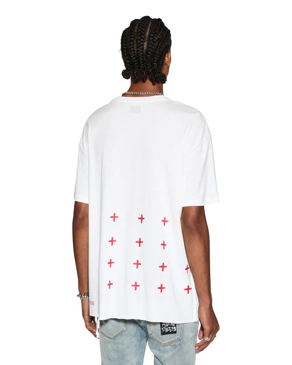 Ksubi 4x4 Biggie SS Tee - White/Red