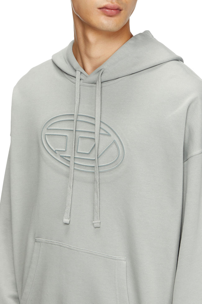 DIESEL S-ummer-Bigoval Hoodie - Grey