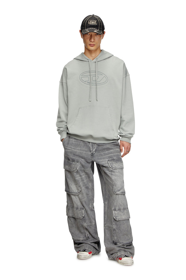 DIESEL S-ummer-Bigoval Hoodie - Grey