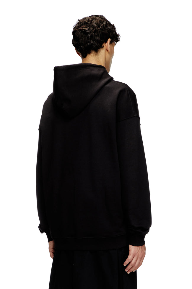 DIESEL S-ummer-Bigoval Hoodie - Black