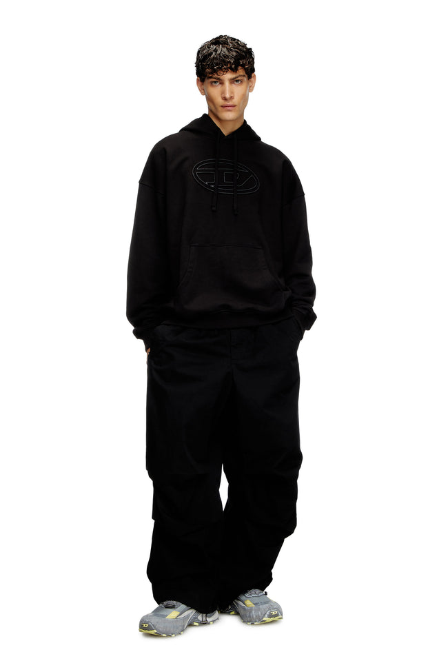 DIESEL S-ummer-Bigoval Hoodie - Black