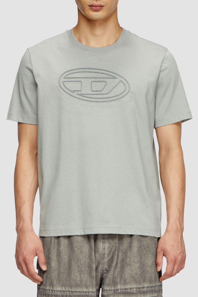 DIESEL T-Adjust-Bigoval Tee - Grey