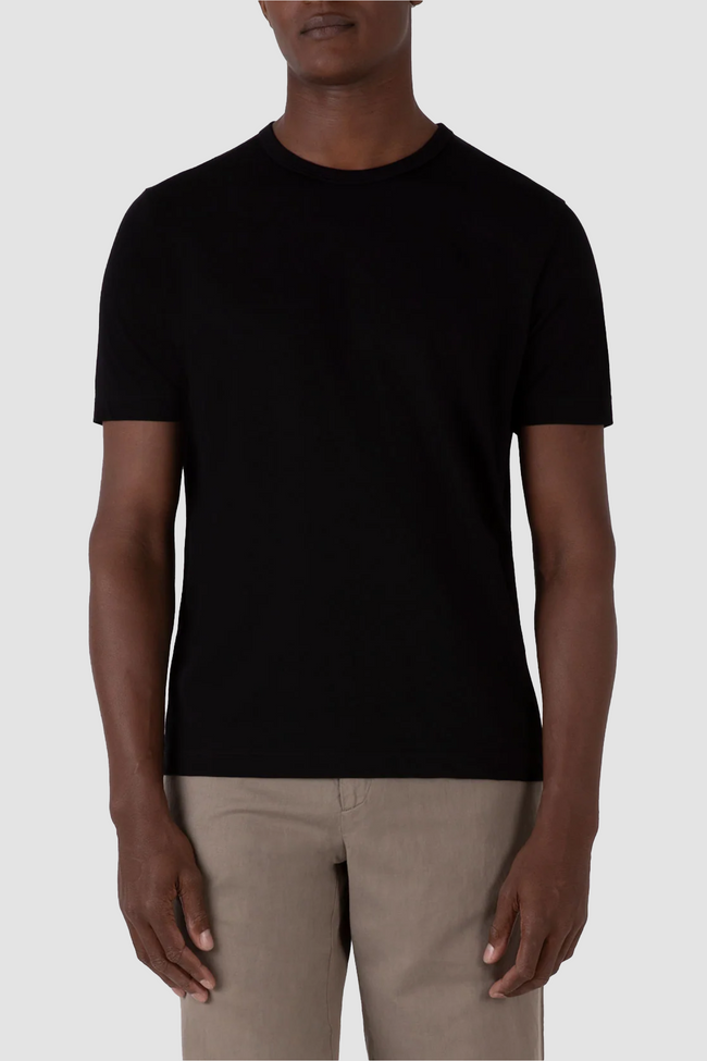 Sunspel Regular Fit Jersey T-Shirt - Black