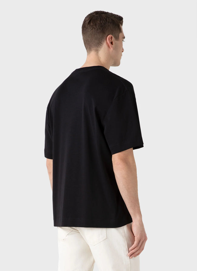 Sunspel Oversized Heavyweight T-Shirt - Black