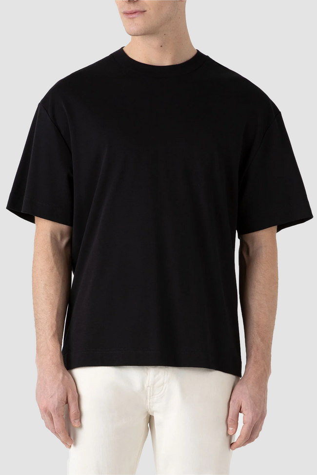 Sunspel Oversized Heavyweight T-Shirt - Black