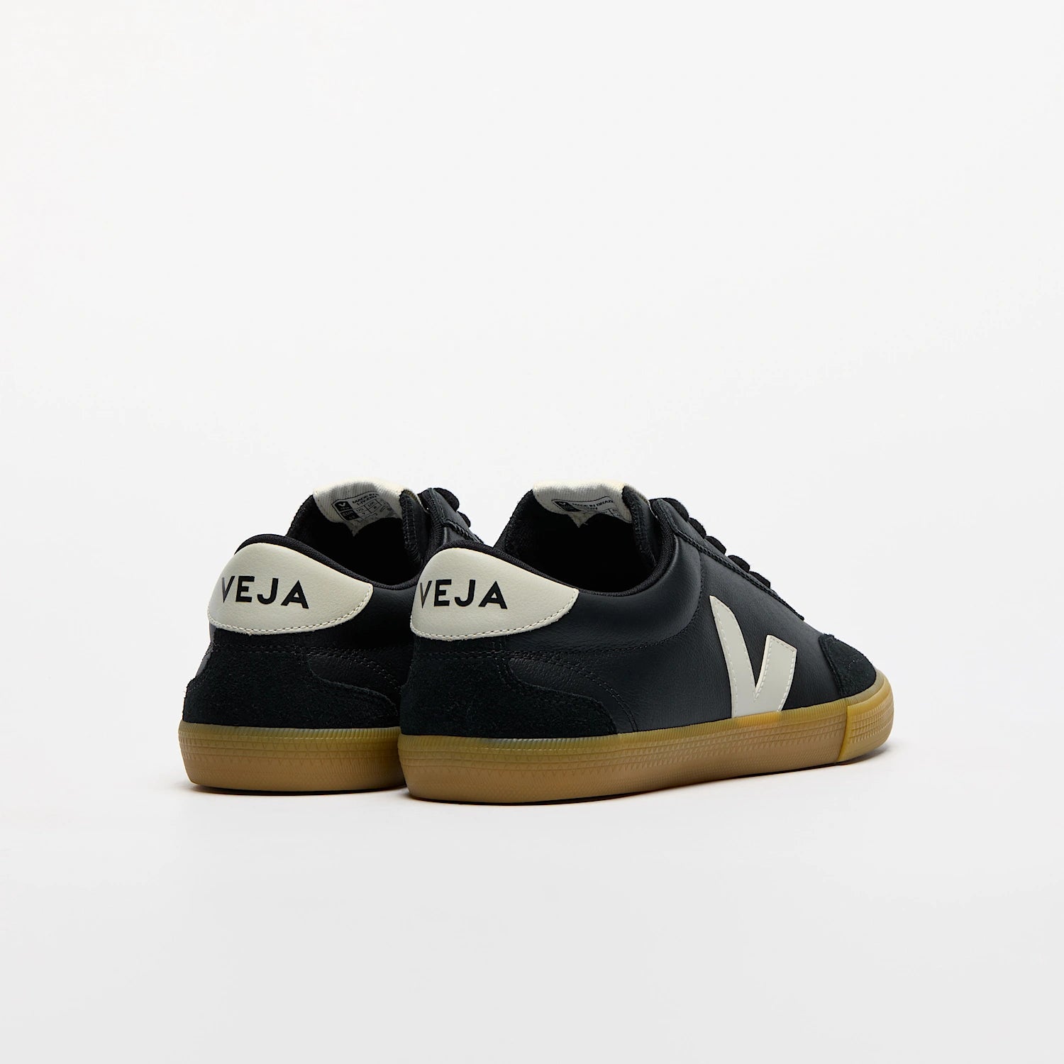 Veja Mens Volley O.T Leather Sneakers - Black/White - Due West Veja Mens Volley O.T Leather Sneakers - Black/White - Due West
