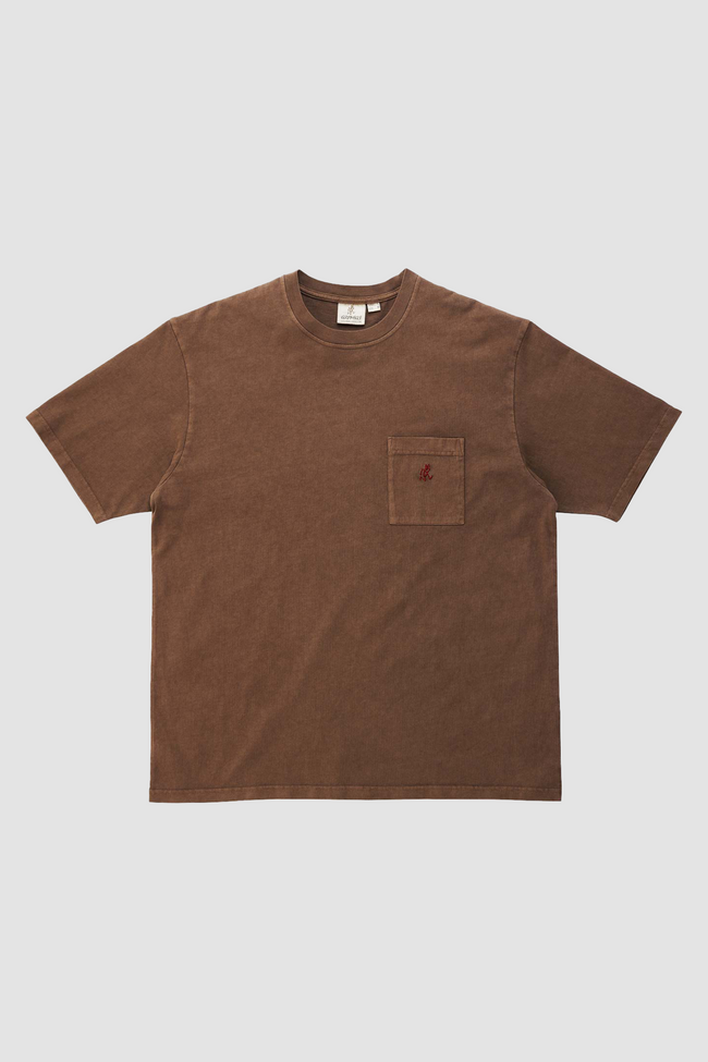 Gramicci One Point Pigment Tee - Brown