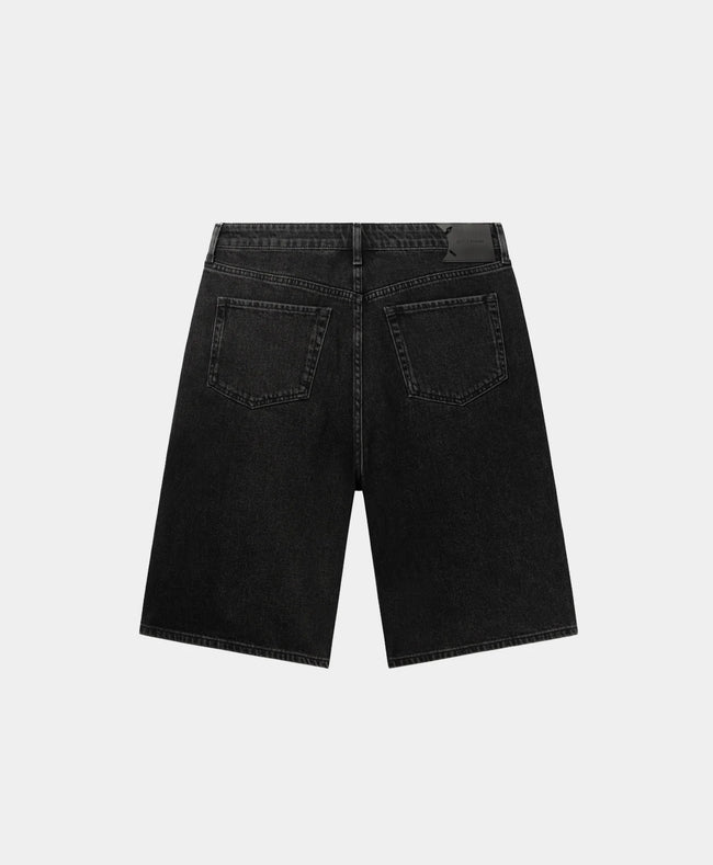 Daily Paper Laser Monogram Denim Shorts - Black