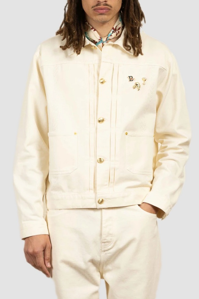 Drôle de Monsieur La Veste Denim Médicis Jacket - Off White