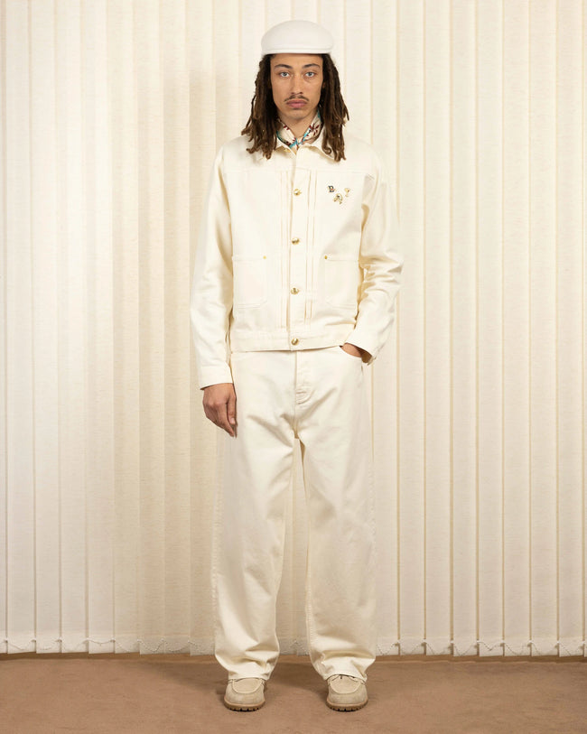 Drôle de Monsieur La Veste Denim Médicis Jacket - Off White