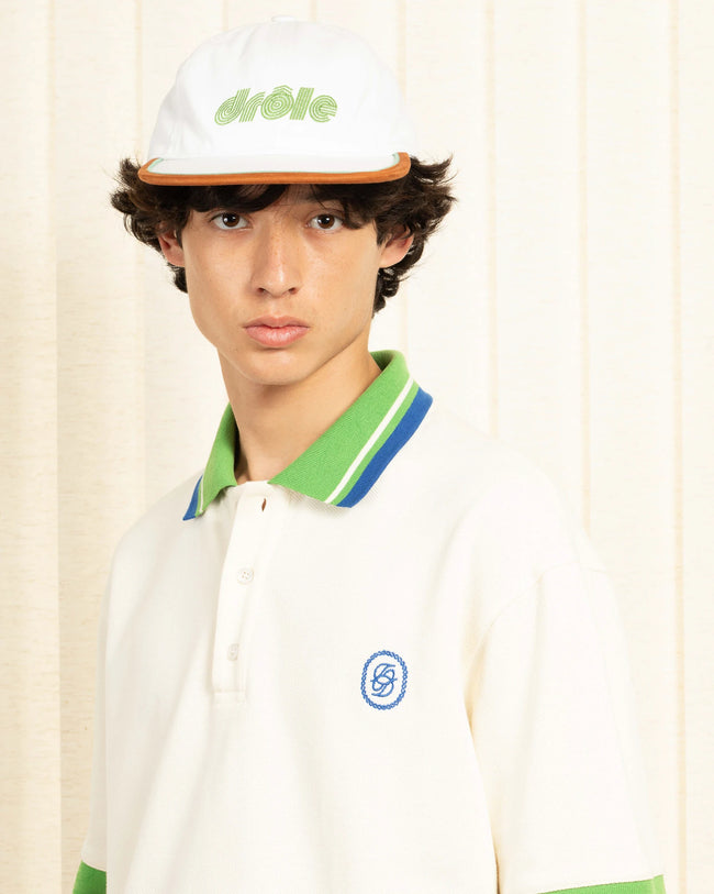 Drôle de Monsieur Piqué Tresse Polo - Off White