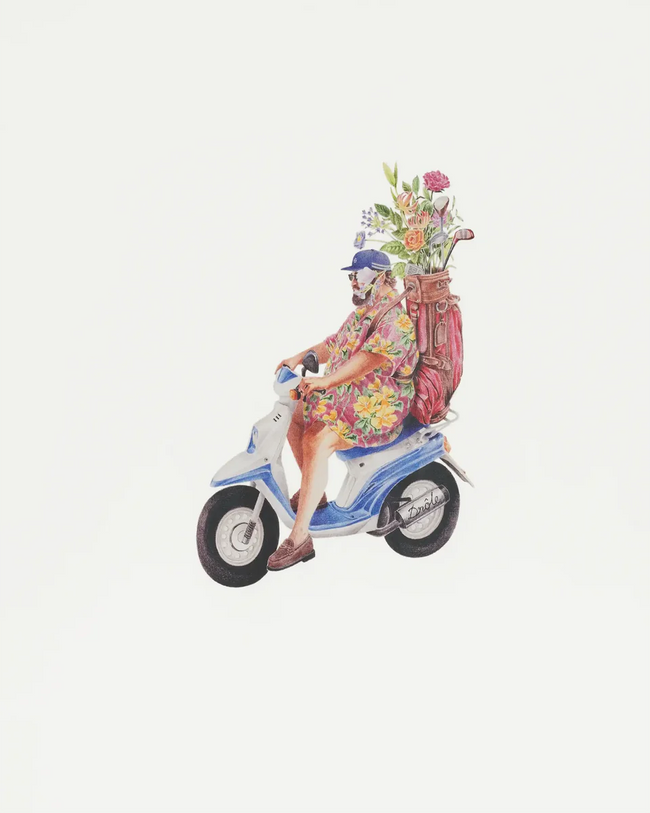 Drôle de Monsieur Golfeur Tee - Off White