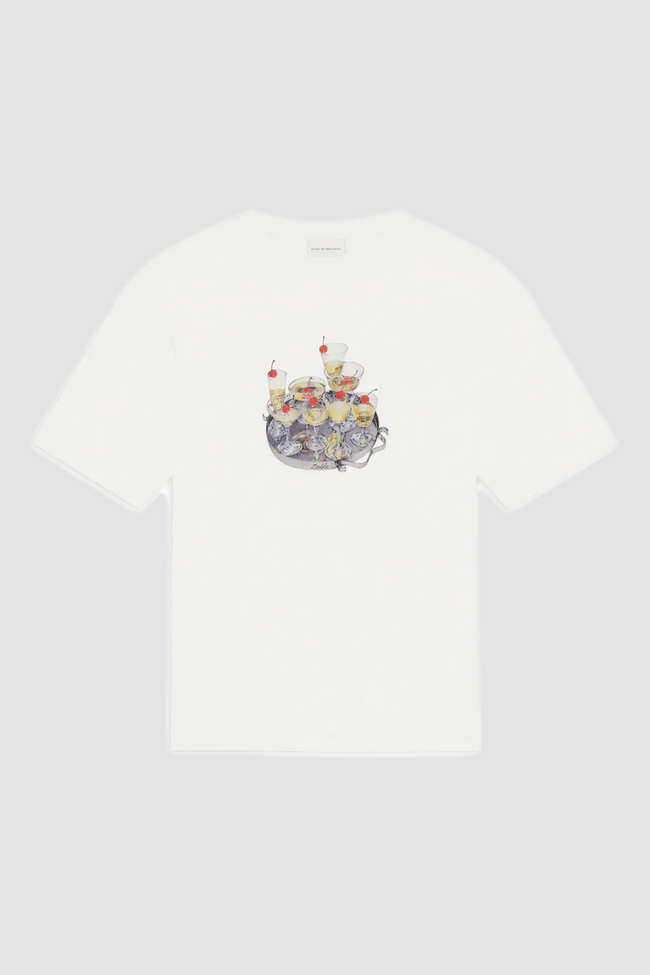 Drôle de Monsieur Cocktails Tee - Off White