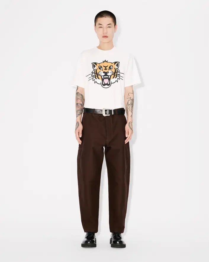 Kenzo Happy Tiger Tee - Off White - Due West