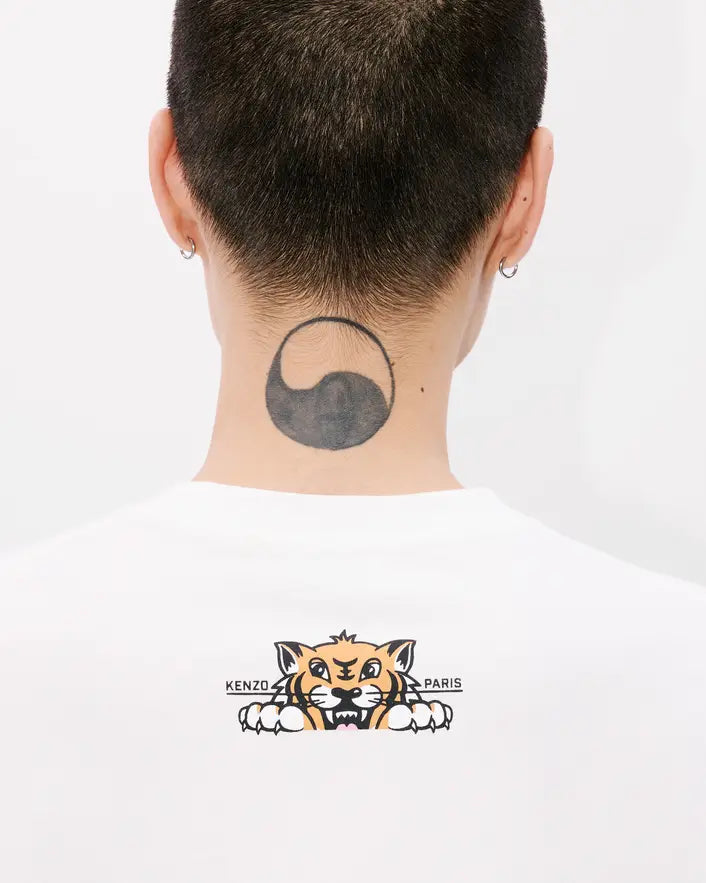 Kenzo Happy Tiger Tee - Off White - Due West