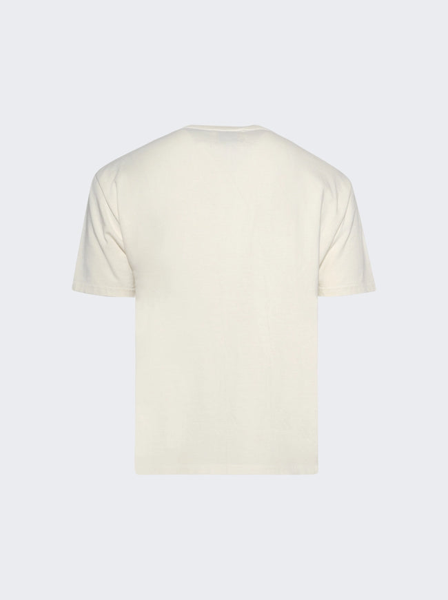 Rhude Distressed Logo Tee - Vintage White