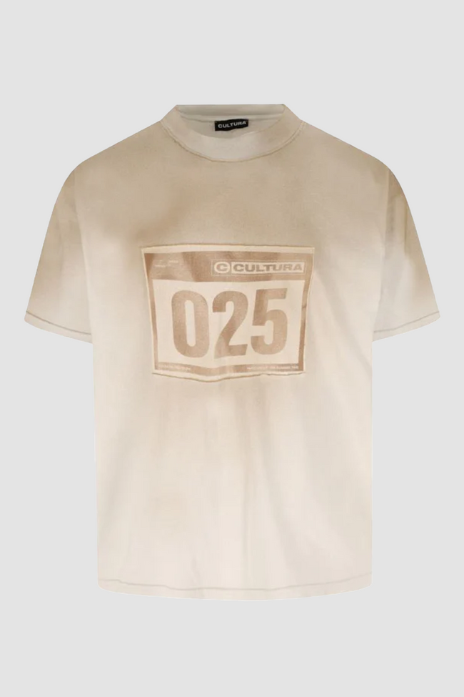 Cultura Race Dirty Tee - White