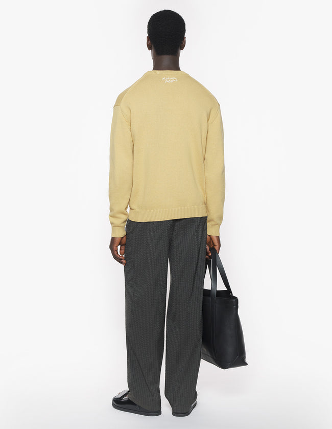 Maison Kitsuné Relaxed Pleated Pants - Green