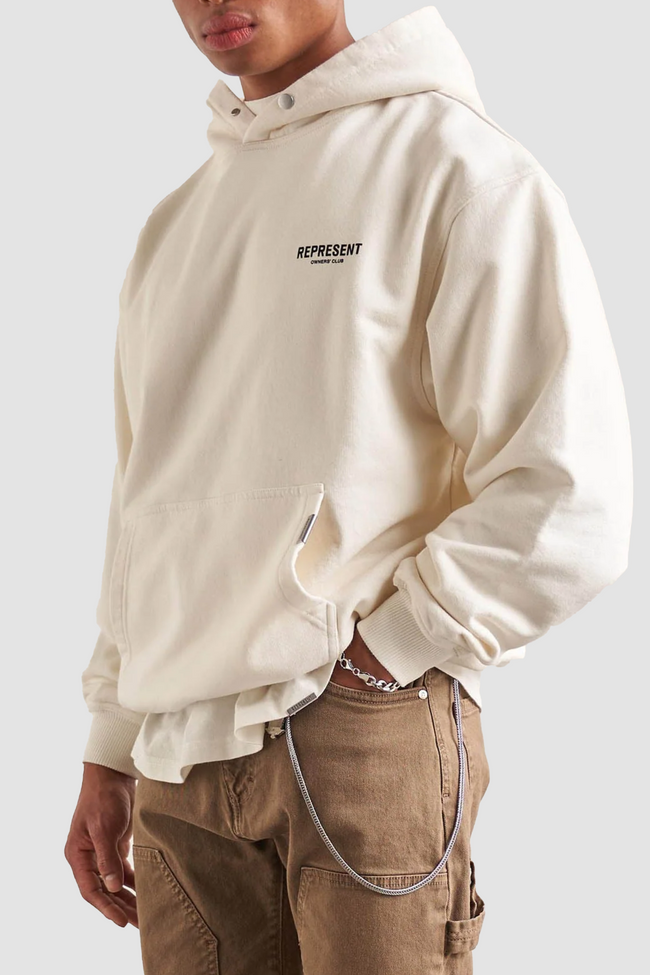 Represent Owners Club Hoodie - Flat White