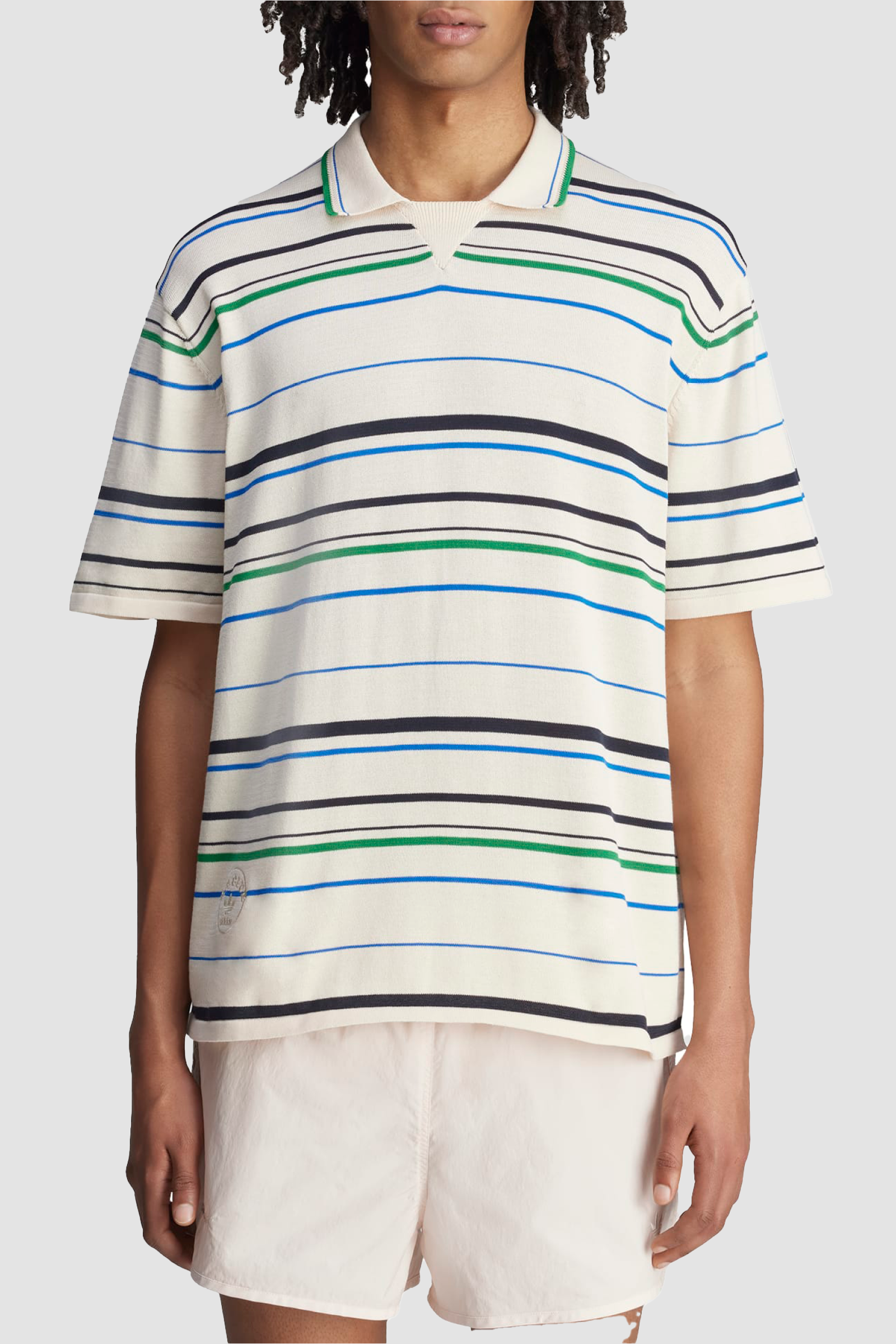 Adidas x Wales Bonner WB Knit Polo - White - Due West Adidas x Wales Bonner WB Knit Polo - White - Due West