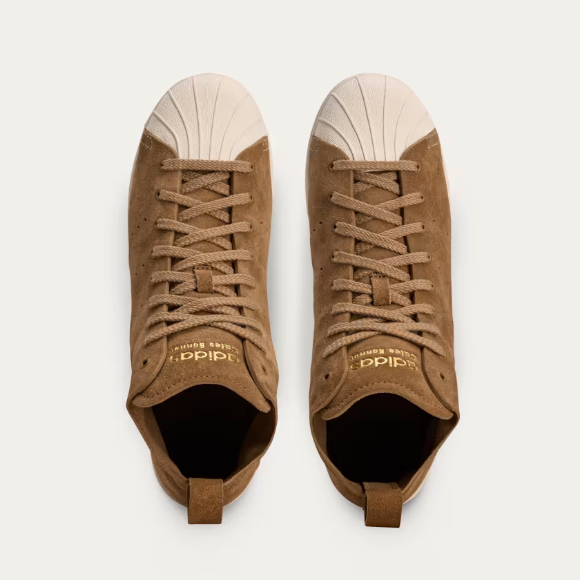 Adidas x Wales Bonner Superstar Hi Sneakers - Brown - Due West Adidas x Wales Bonner Superstar Hi Sneakers - Brown - Due West