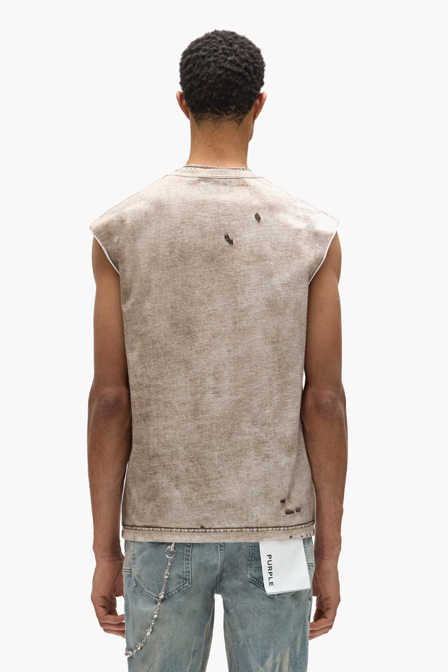 Purple Brand Wordmark Tank - Brown