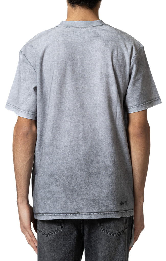 Purple Brand Wordmark Tee - Grey