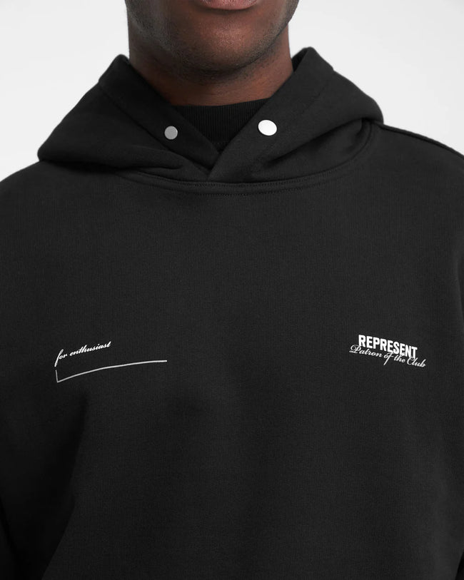 Represent Patron Of The Club Hoodie - Black