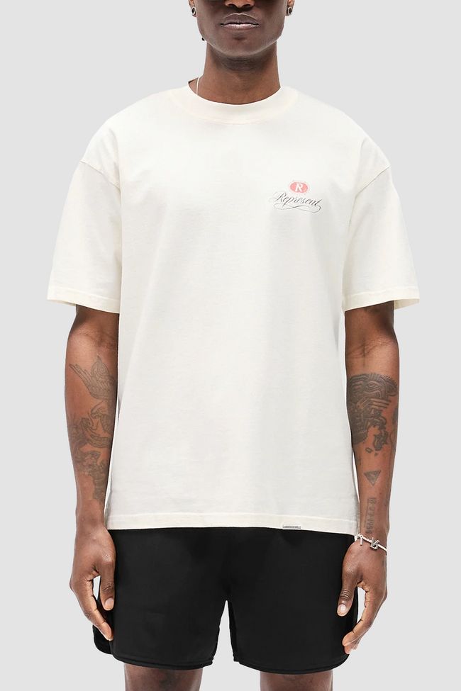 Represent Grand Vintage Hand Drawn Tee - White