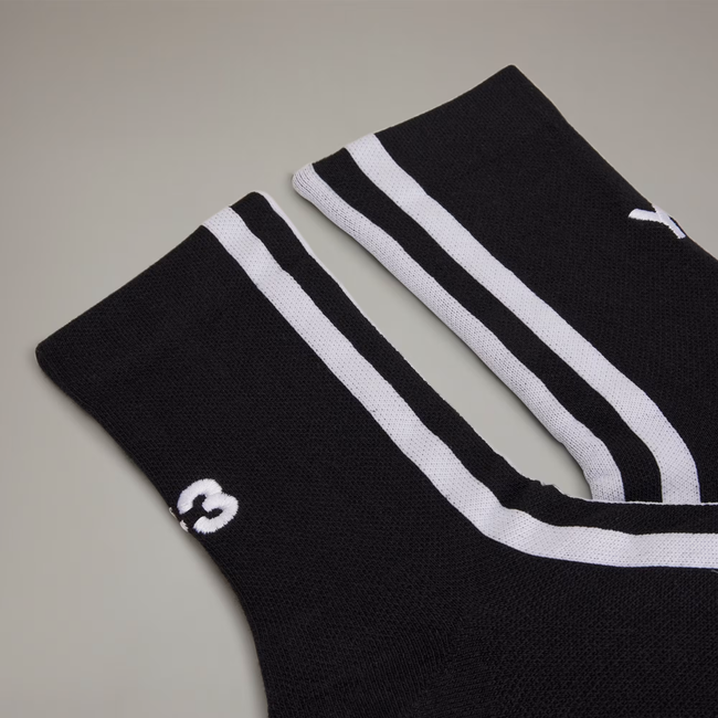 Y-3 Stripes Socks - Black