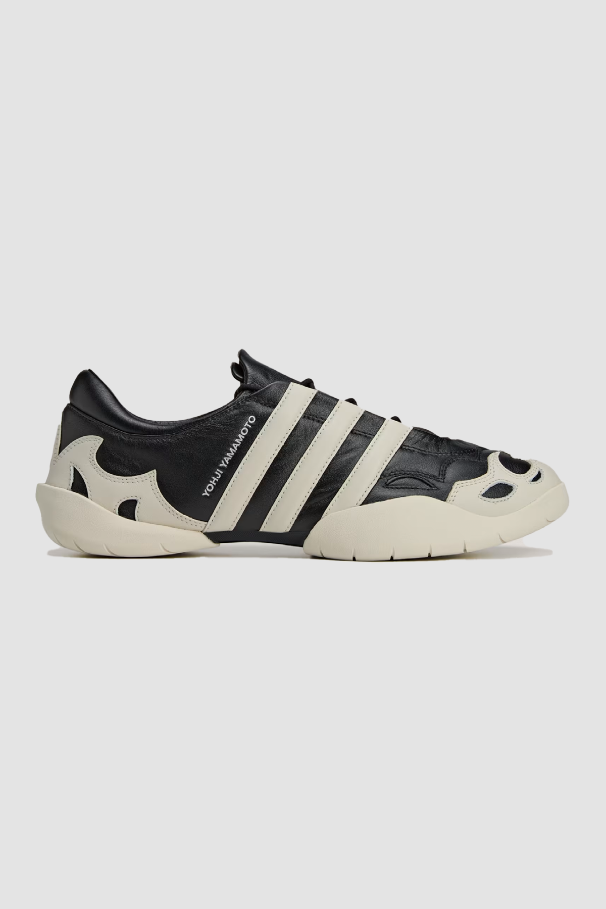 Y-3 Regu Leather Sneakers - Black & White - Due West Y-3 Regu Leather Sneakers - Black & White - Due West