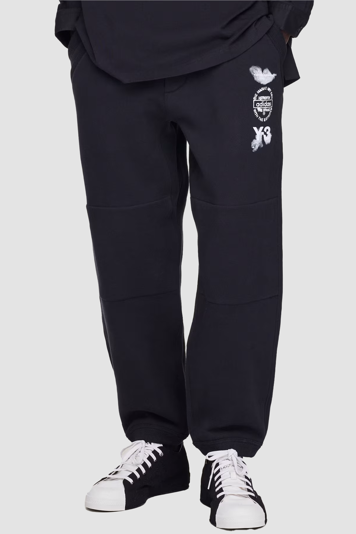 Y-3 Cuffed Track Pants - Black - Due West