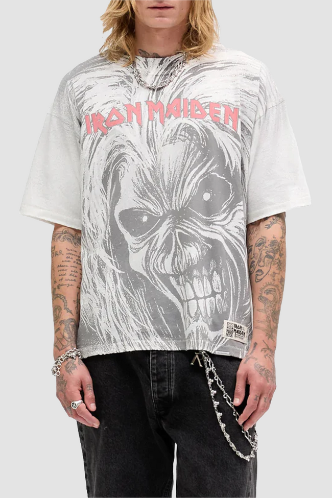 Represent X Iron Maiden Anniversary Killers Tee - Flat White
