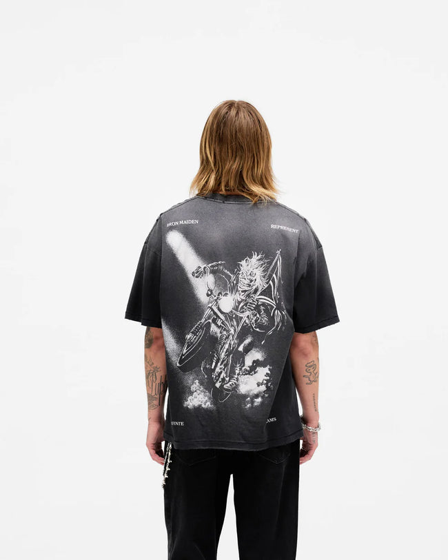 Represent X Iron Maiden Infinite Dreams Tee - Aged Black