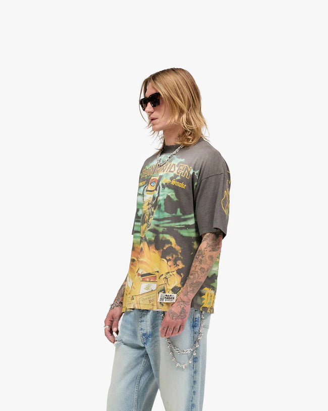 Represent X Iron Maiden Holy Smoke Tee - Sunfade Grey